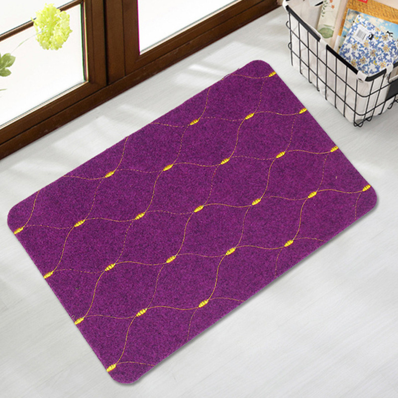 Home carpet floor MATS, kitchen, bathroom and toilet entrance thickened door MATS, footpads, fleece quilted door MATS details Picture