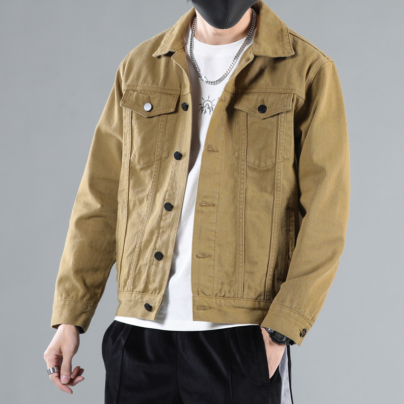 2022 New Denim Jacket For Men Autumn And Winter Loose Casual Korean Version Plus Fleece Thickened Men's Clothing On The Tide Brand Jacket Application Scenario