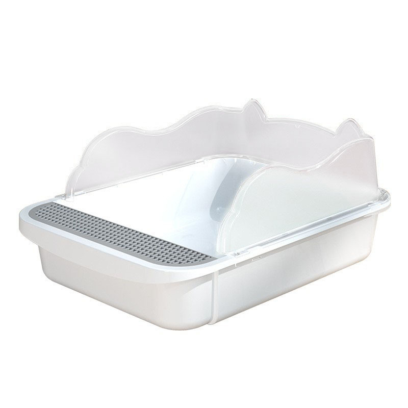 Pet supplies: Extra-large open anti-splash cat toilet, extra-large cat litter box, semi-enclosed cat litter box Item Picture