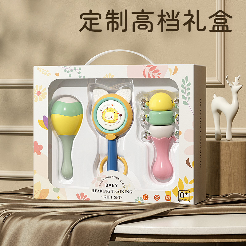 厂家直供婴儿沙锤婴儿玩具手摇铃宝宝手抓握训练新生儿拨浪鼓