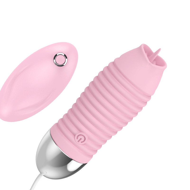 Variable-frequency tongue licker for adults, teasing massage stimulation masturbation device, wireless egg jumping full figure