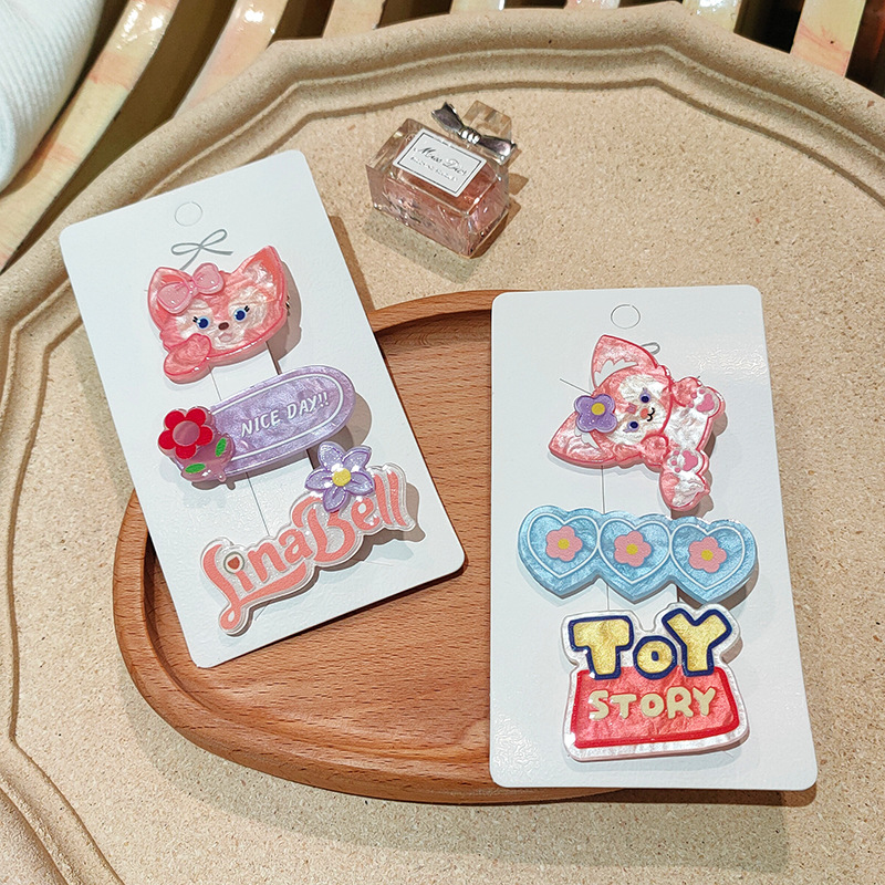 Korean Cartoon Children's Hair Clip Animal Hair Clip Girl Hair Accessories Cute Bunny Head Baby Bangs Clip Application Scenario