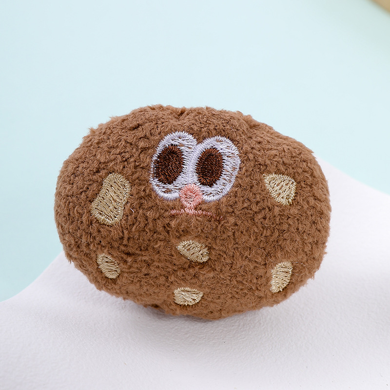 2023 Creative Cream Cookies Chocolate Plush Cartoon Little Red Book Funny Food Doll Accessories Diy Accessories Application Scenario