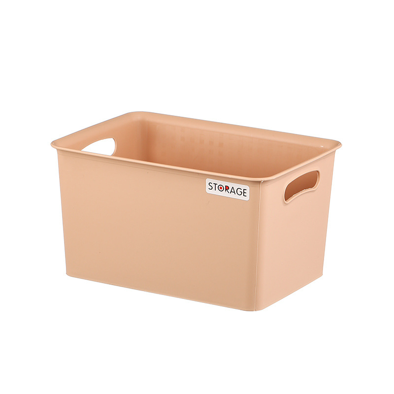 Miscellaneous storage box, cosmetics and jewelry, home storage box, solid-color plastic storage box, underwear, pantysocks, student dormitory Item Picture