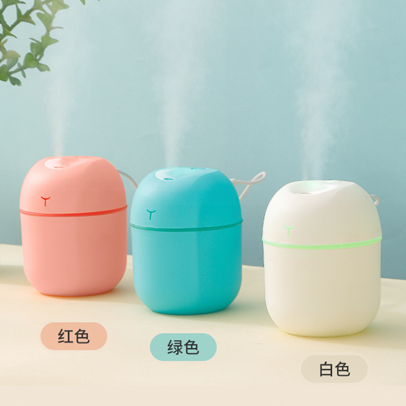 迷你车载水滴彩蛋加湿器USB彩灯家用桌面空气静音小型加湿器批发