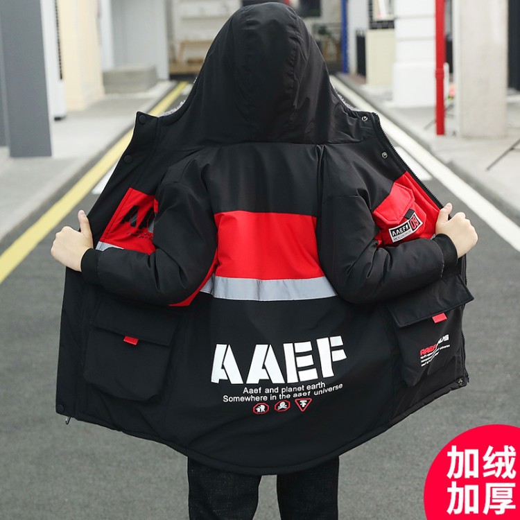 Children's Clothing For Boys With Fleece Coat Autumn And Winter Clothing 2023 New Thickened Cotton-Padded Clothing For Children To Overcome Warm Cotton-Padded Clothing Application Scenario