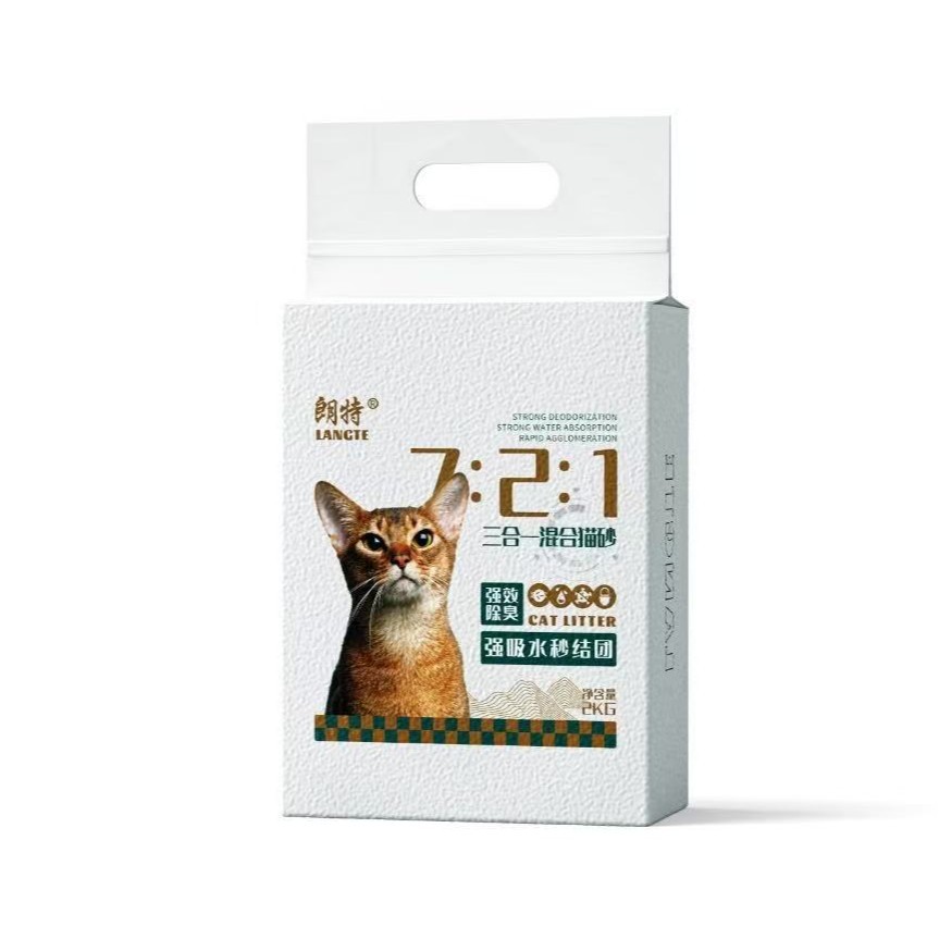 Fabricante de arena de gato al por mayor tofu cat sands 6L té verde original absorbente de agua y mezcla de granulación bentonite cat sands una pieza para el cabello Item Picture