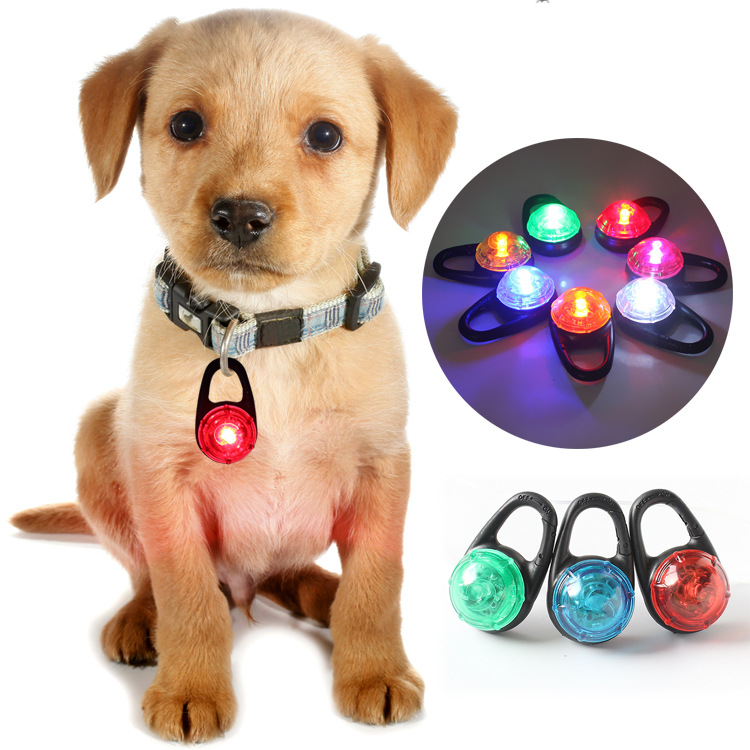 led light pendant Dog cat flash tag pendant Pet anti-loss collar Light waterproof pendant