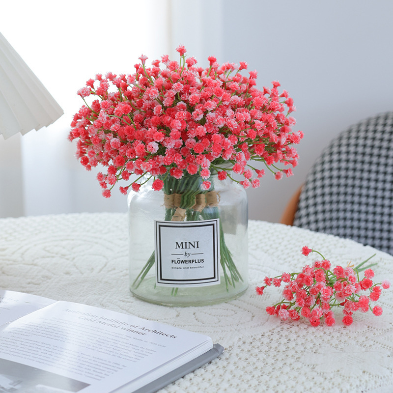 Wholesale set of fake flower bouquets for bride single plastic flower table decoration with simulated starry sky shooting props Application Scenario