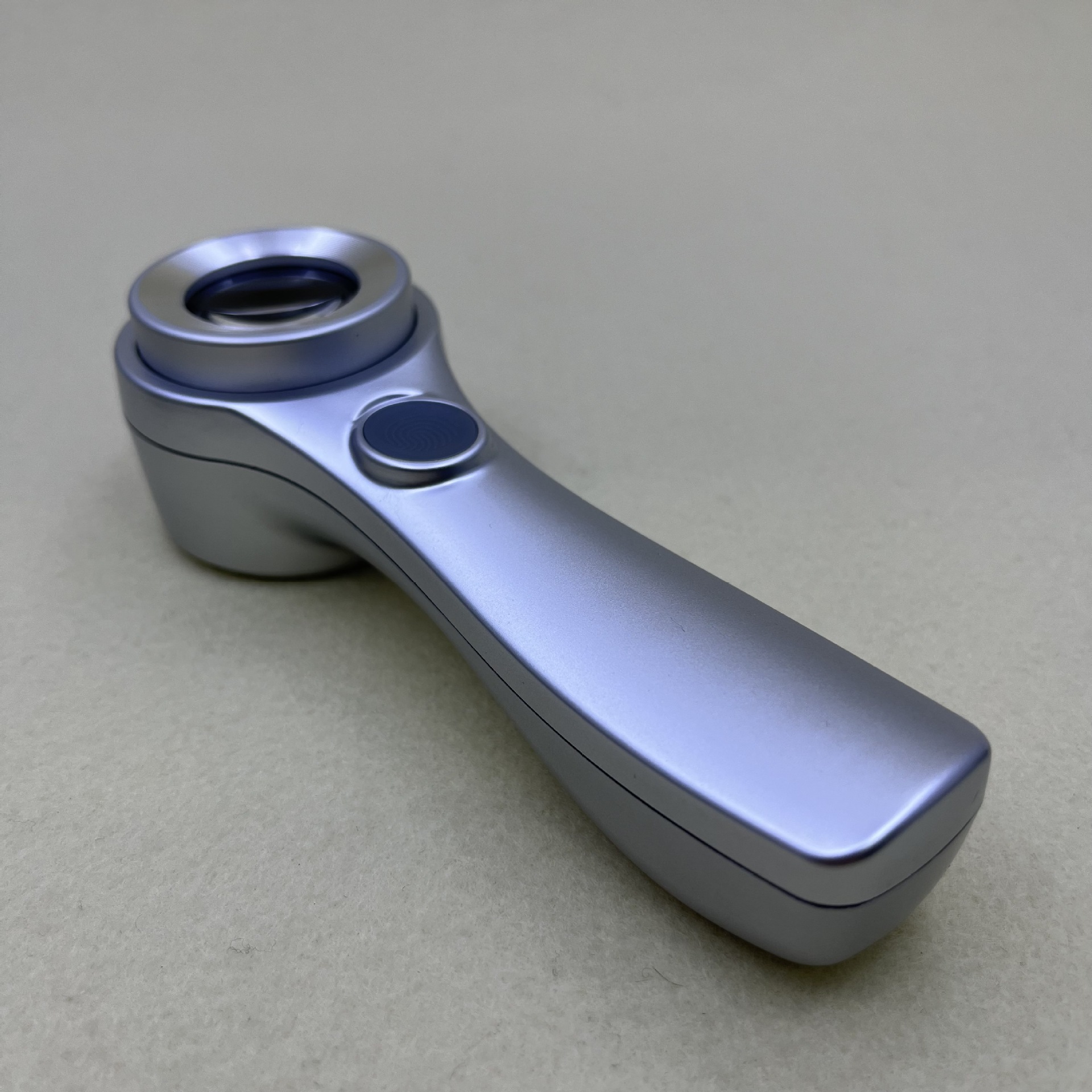 C925 alloy handheld high-magnification USB charging touch switch LED lamp UV violet light K9 optical glass magnifying glass Item Picture