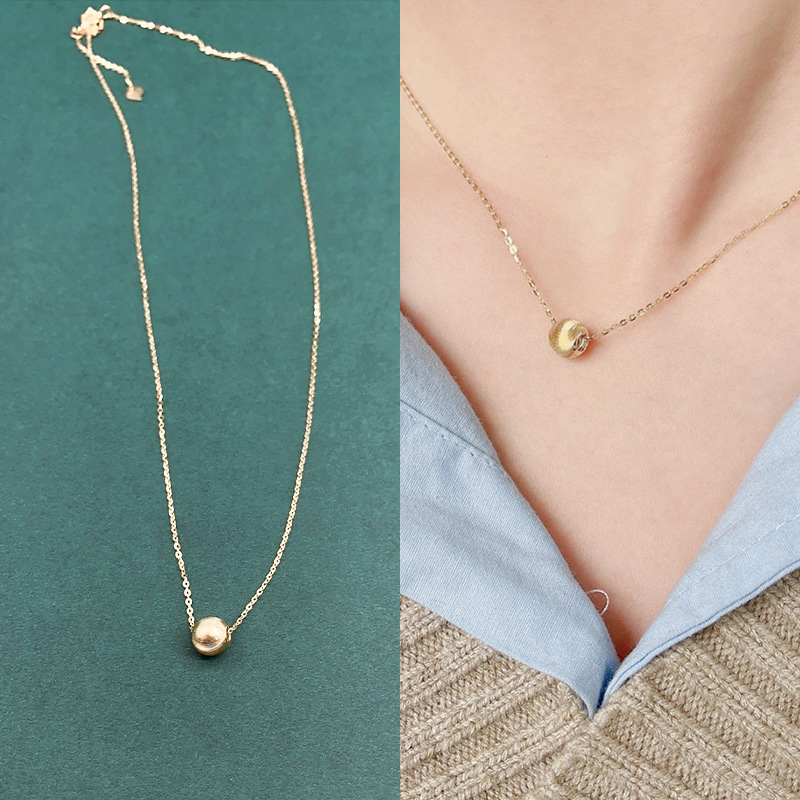 S925 silver necklace simple new fashion necklace temperament small round ball fine collarbone chain niche trend accessories Application Scenario