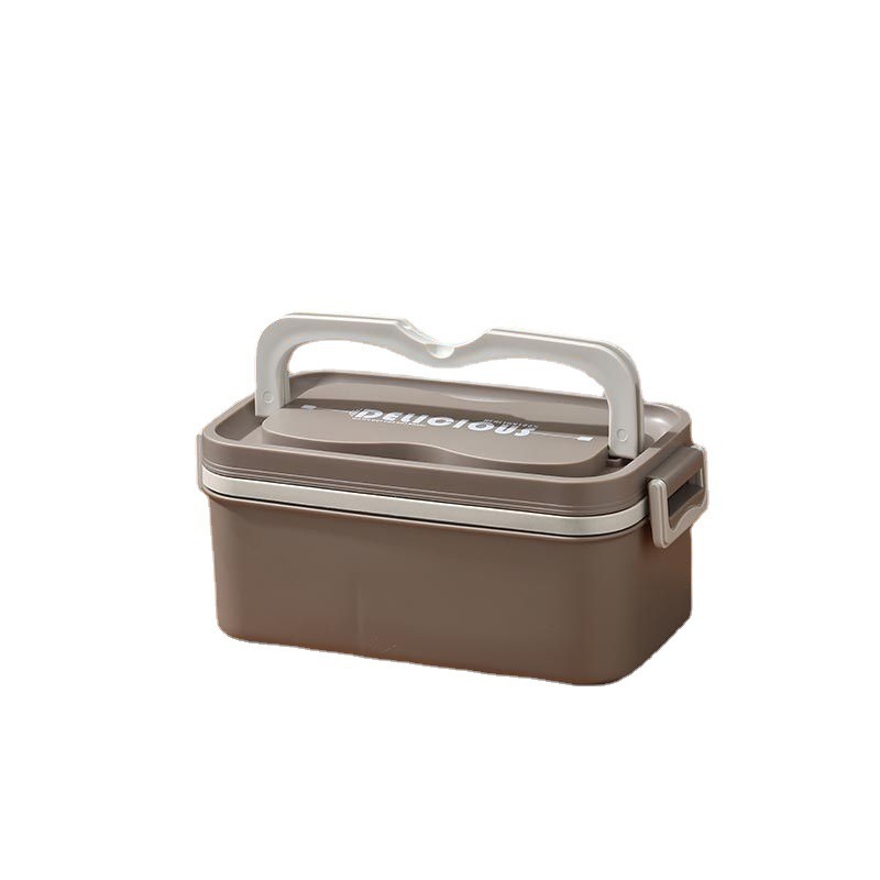 Double sealed lunch box Students portable square lunch box Microwave lunch box 304 stainless steel insulated lunch box 01216KT9082 Application Scenario
