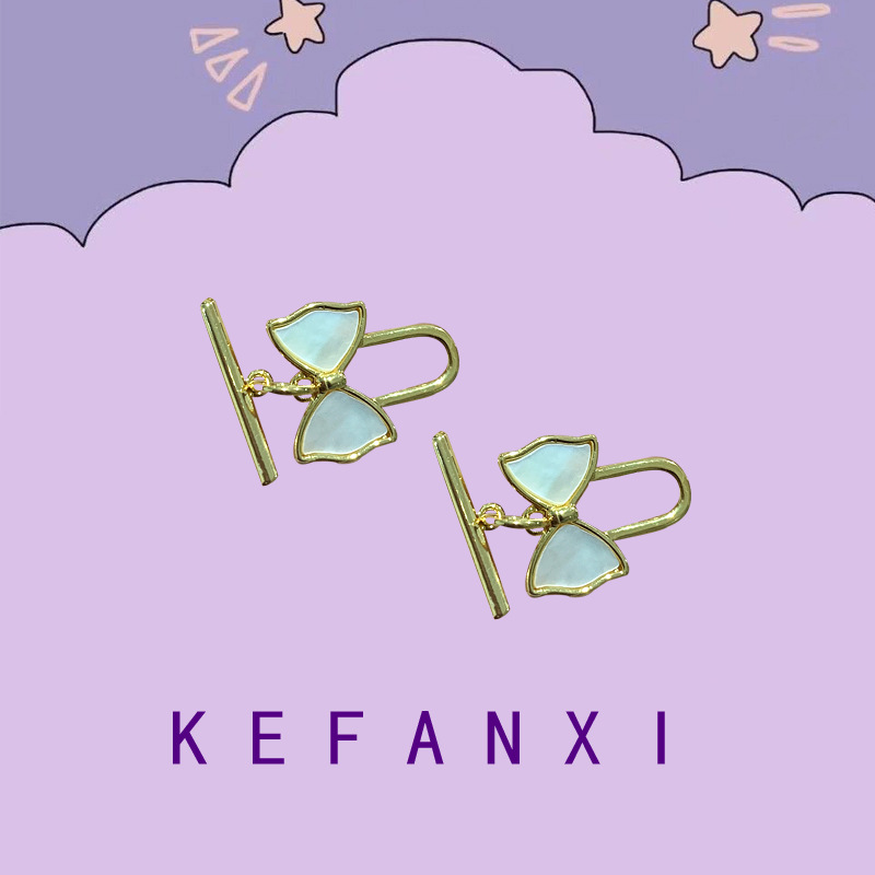 14k gold-plated copper with real gold, seawater and real shell OT buckle, diy handmade pearl necklace button, bracelet stick buckle, new details Picture