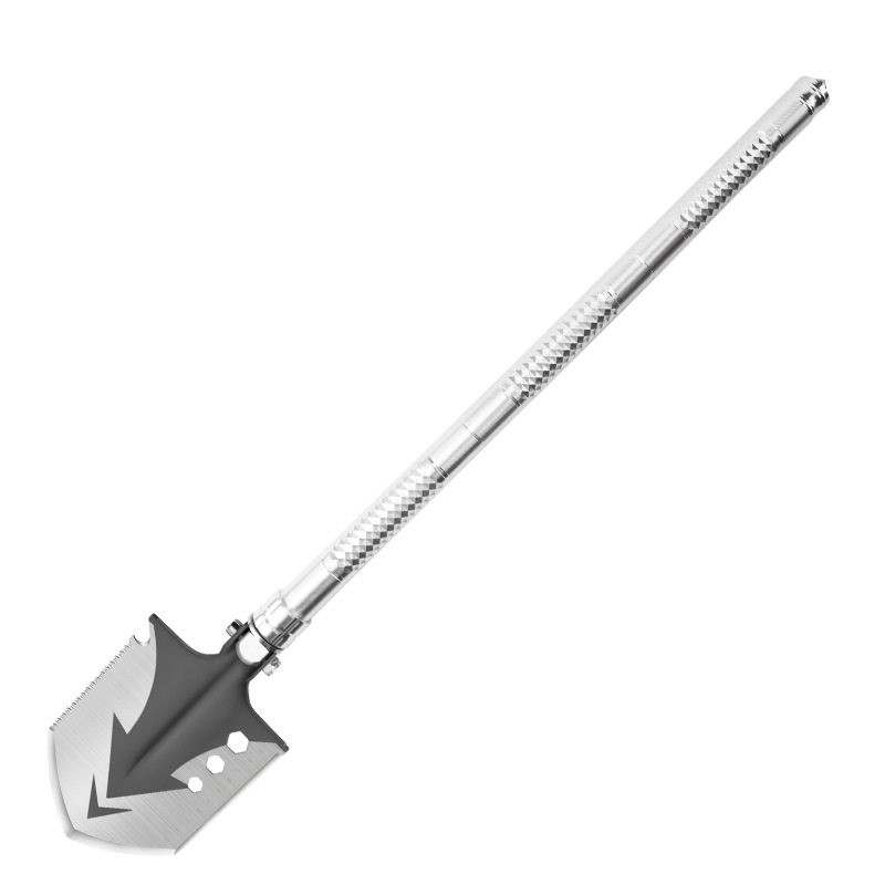 Multi-functional outdoor folding shovel, camping supplies, survival equipment, engineer shovel, self-defense engineer shovel
