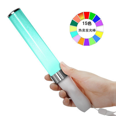 Central control support glow Stick concert Electroplated 15-color light stick DMX remote control light stick Star support light stick
