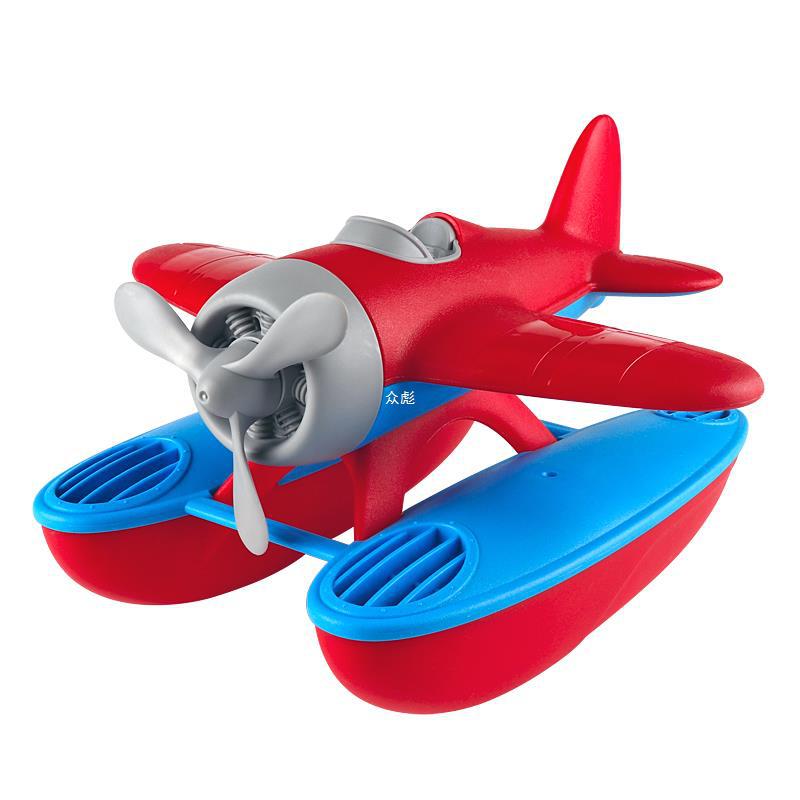 水上飞机直升机 儿童宝宝洗澡泳池戏水漂浮上滑行沙滩玩具大号zb白底实物图