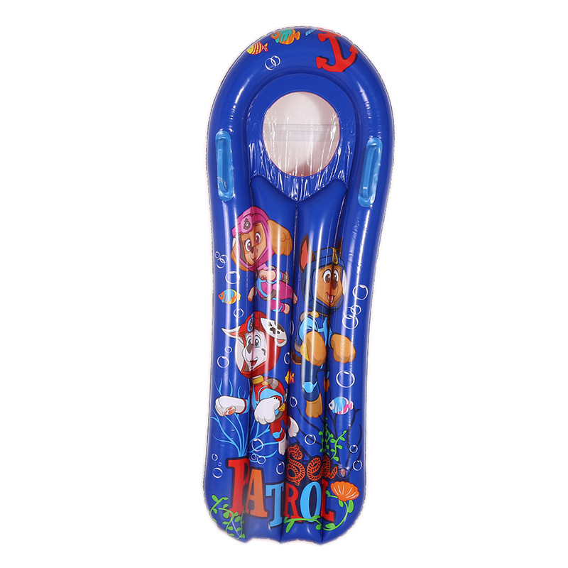 Manufacturers sell inflatable surfboards children's floating drainage water playing toys mount floating bed learn to swim puppy floating board Item Picture