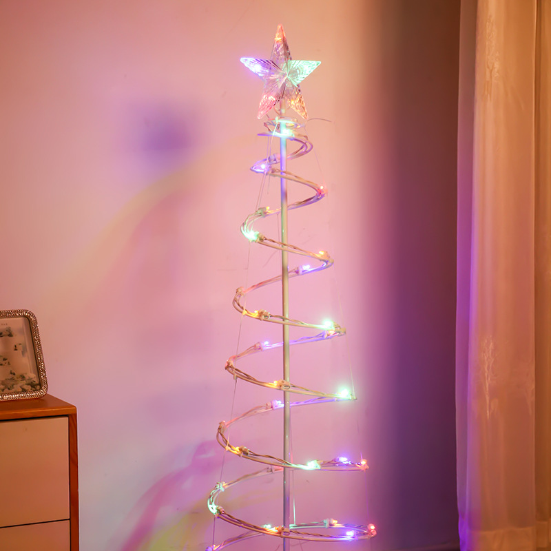 Amazon venta caliente LED navidad espiral árbol luz para vacaciones interior y exterior decorativa luz string Application Scenario