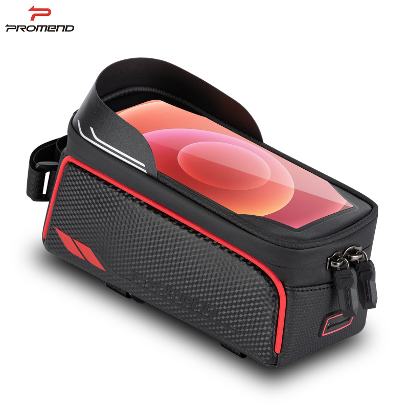 PROMEND bicycle bag, mountain bike front beam upper tube saddle bag, cycling mobile phone touch screen navigation storage equipment