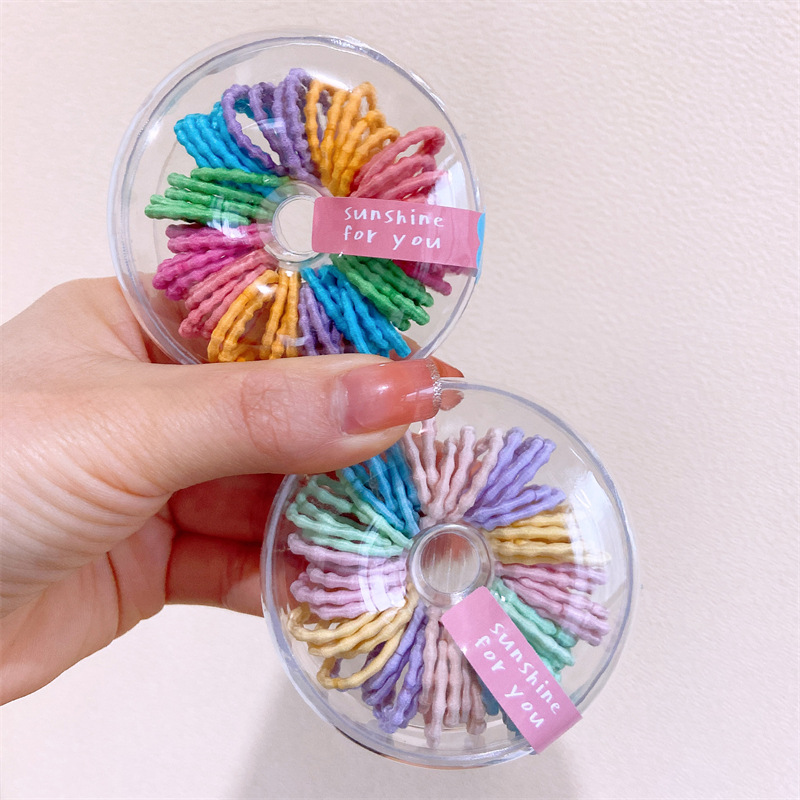 Children's Baby Rubber Band Does Not Hurt Hair Small Baby Tie Small Chirps Thumb Scrunchie Girl's Head String High Stretch Hair Accessories Specification drawing