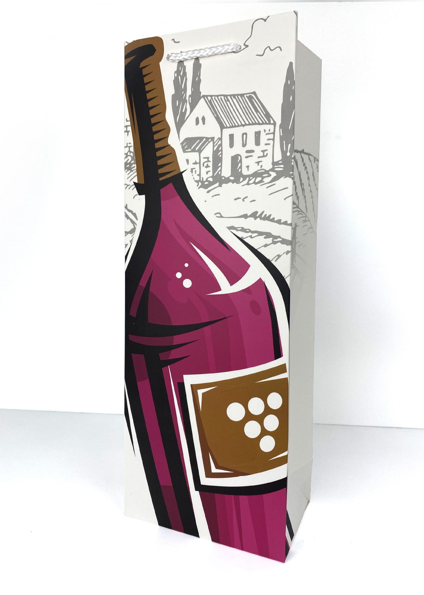 Bestseller Wine bag from Baisite Packaging Factory, color-printed cartoon gift packaging, red wine bag, white wine bag details Picture