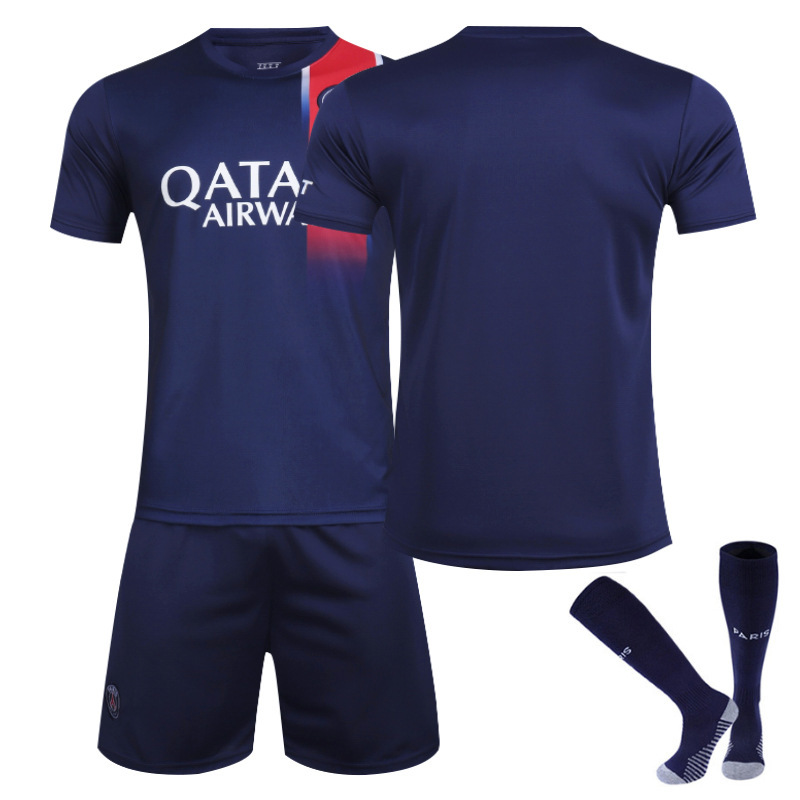 23-24 Paris Saint-Germain home jersey 30 Messi 7 Mbappe 10 Neymar football uniform Adult and children's set Item Picture