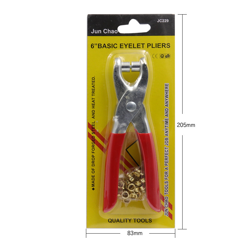 Shoe eye clips, chicken eye pliers, shoe eye punching pliers, rivet pliers, punching pliers, shoe eye pliers, chicken eye buckles come with 4MM buttons Item Picture
