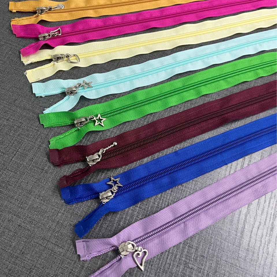 5号尼龙开口装饰头夹克羽绒服拉链50公分