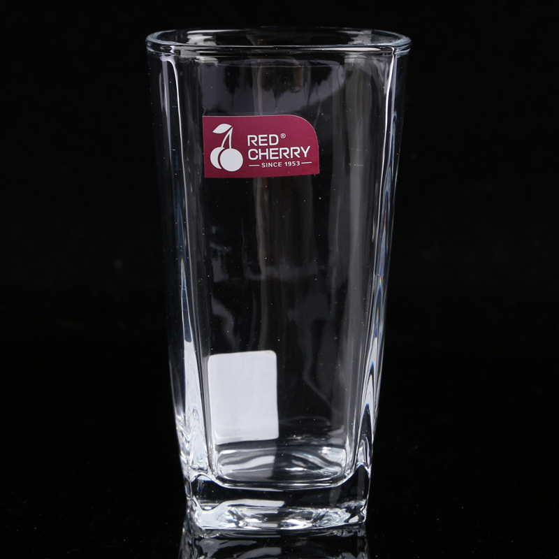 厂家塔斯曼水杯透明四方啤酒杯批发 多规格家用喝水杯四角玻璃杯详情图3