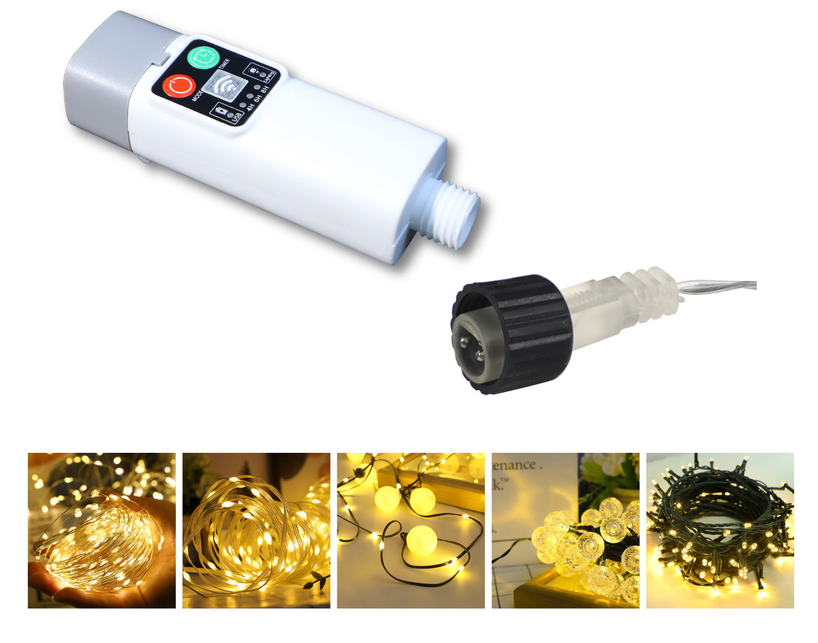 新品USB可充电皮线收纳盘灯串带遥控户外露营灯帐篷氛围卷尺灯串详情10