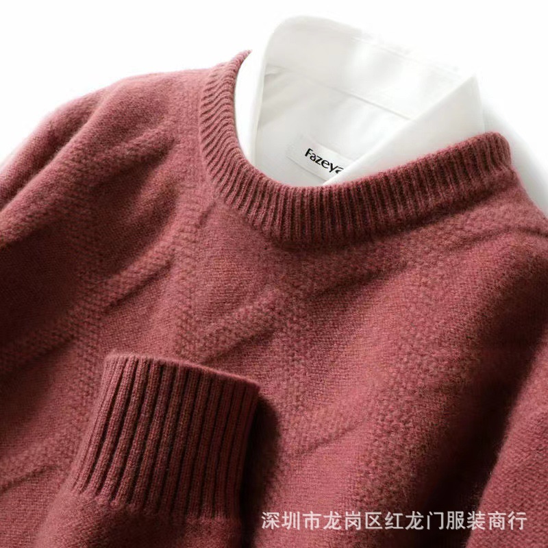 2022 Autumn and winter new stylish thick pullover sweaters for men and warm wool sweaters, wholesale from foreign trade sources at street stalls Item Picture