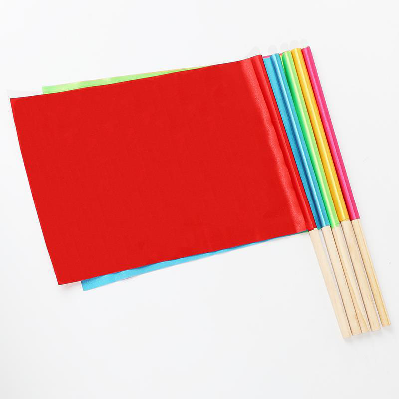 Children's Kindergarten Morning Exercise Prop Dance Red Flag Crossing The Road Small Flag Activity Hand Command Flag Item Picture