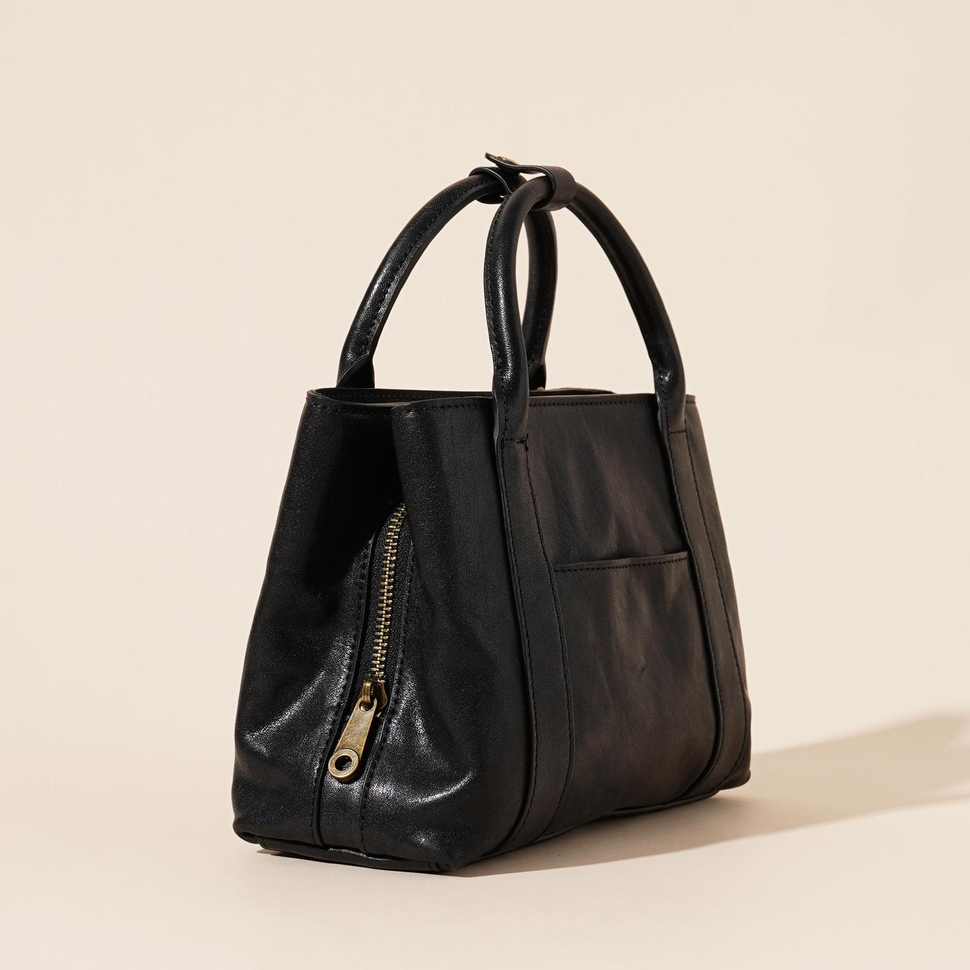 2025新款大容量真皮手提包女高级感百搭斜挎包休闲时尚单肩包牛皮详情6