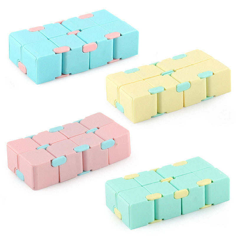 Wholesale Foreign Trade Unlimited Rubik's Cube Creative Tiktok Toy Vent Decompression Toy Flip Rubik's Cube Pocket Macaron Item Picture