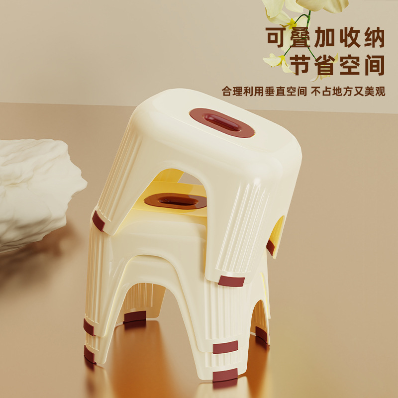 G5泰禾家用客厅简约凳子浴室防滑大人儿童矮凳子加厚加固塑料浴室凳产品图