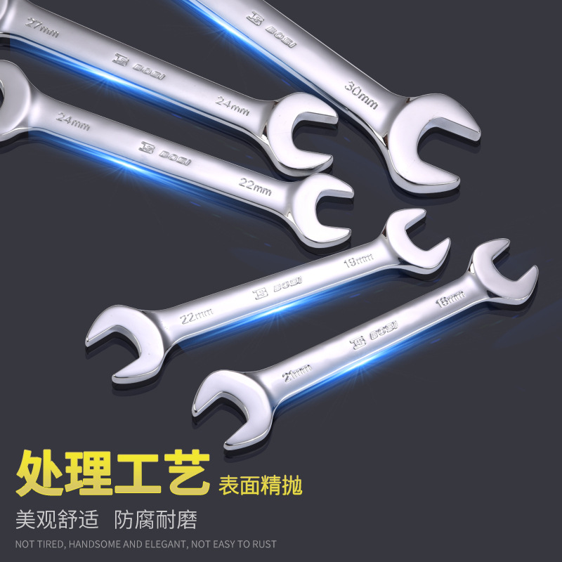 Persia 8-10 Wooden Hand Multi-Purpose Maintenance Wrench 12-14 Dull Wrench Tool Double-Ended Open Wrench Application Scenario