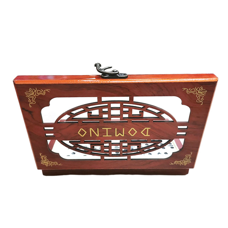 Domino wooden box physical shooting, wooden box, wooden material, domino adult toy box, available for order Specification image