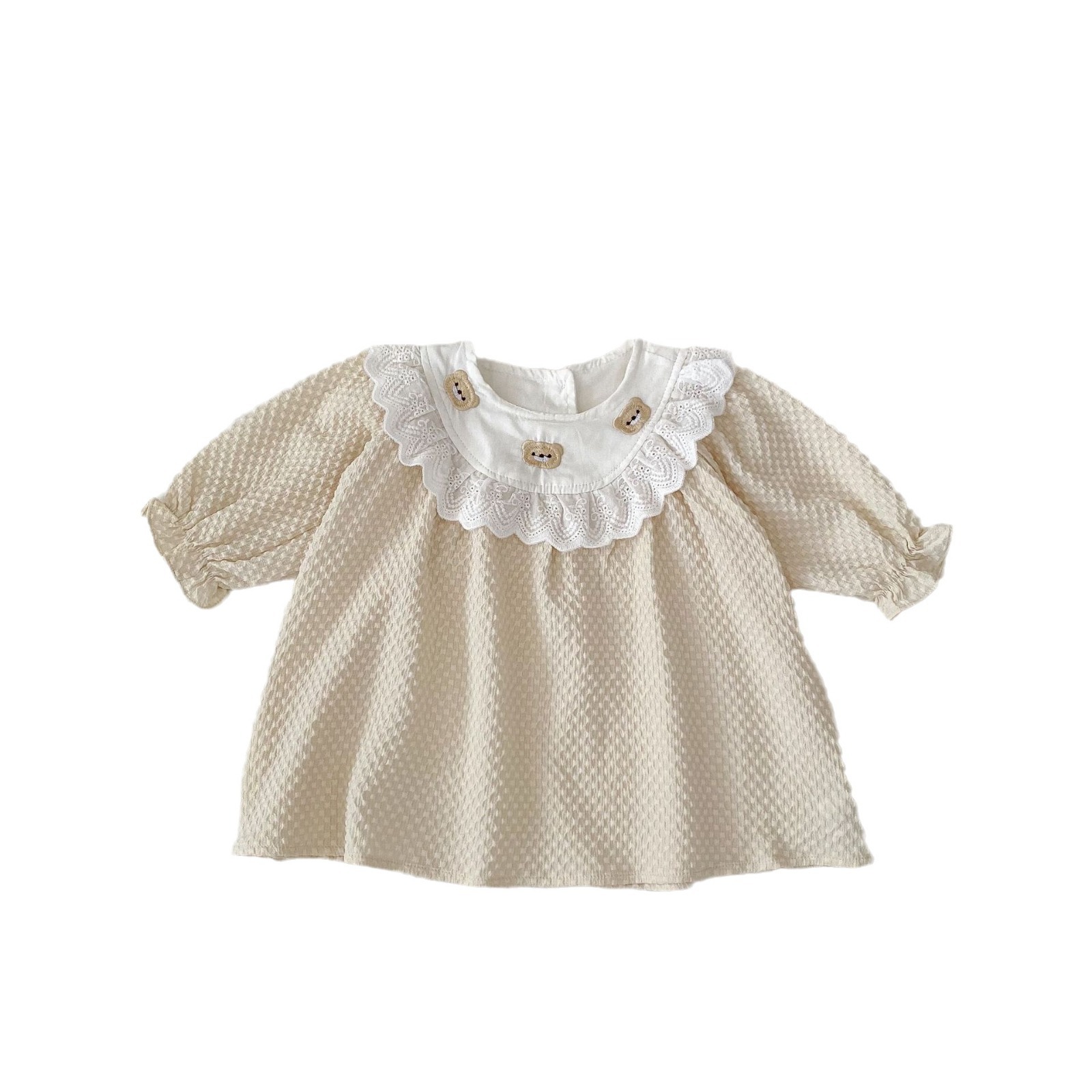 童装/童装秋款/儿童礼服/汉服女童/女秋装裙白底实物图