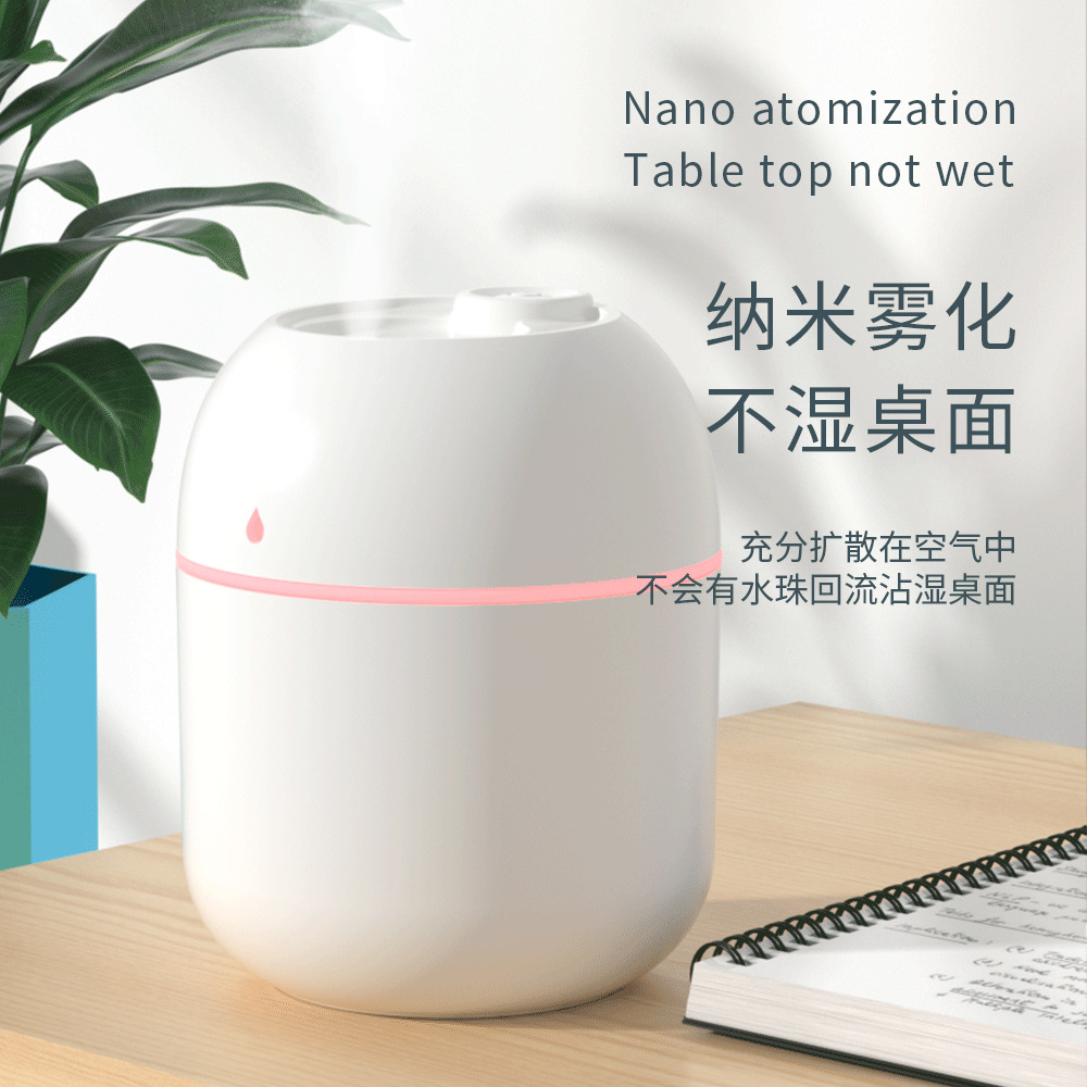 USB彩蛋水/加湿器白底实物图