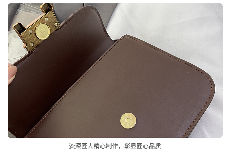 复古小方包女包2025新款春季时尚简约单肩斜挎包潮流百搭小包包详情5