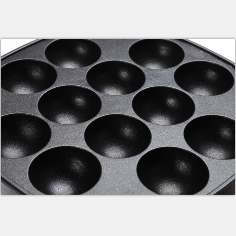 Wholesale die-cast aluminum takoyaki baking trays from the manufacturer, non-stick Japanese takoyaki grilling pans for home use Specification image