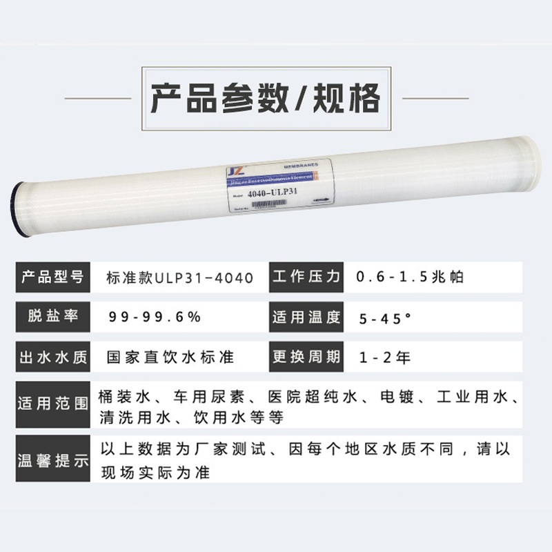 4040反渗透膜8040滤芯4021工业过滤膜水处理滤膜Water treatment filter membrane