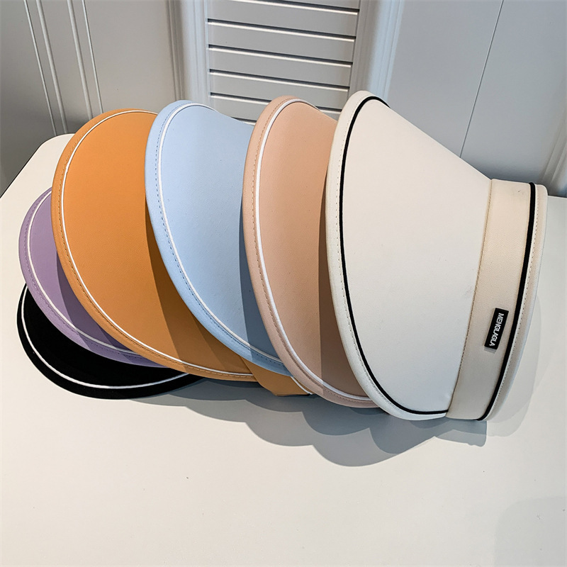 Empty Top Hat Big Brim Empty Top Uv Sunscreen Hat Female Visor Sun Hat Sun Hat Sunscreen Hat Custom Wholesale Printing Logo Specification drawing