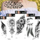 新款FF系列纹身贴花朵羽毛老鹰阿拉伯文爱心纹身贴纸厂家现货批发图