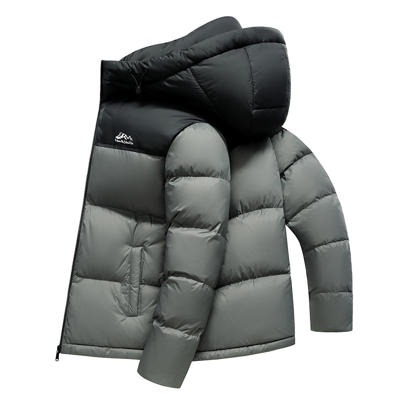 2025 New down jacket for men's winter, 90 white duck down, large size thickened, youth hooded casual Item Picture