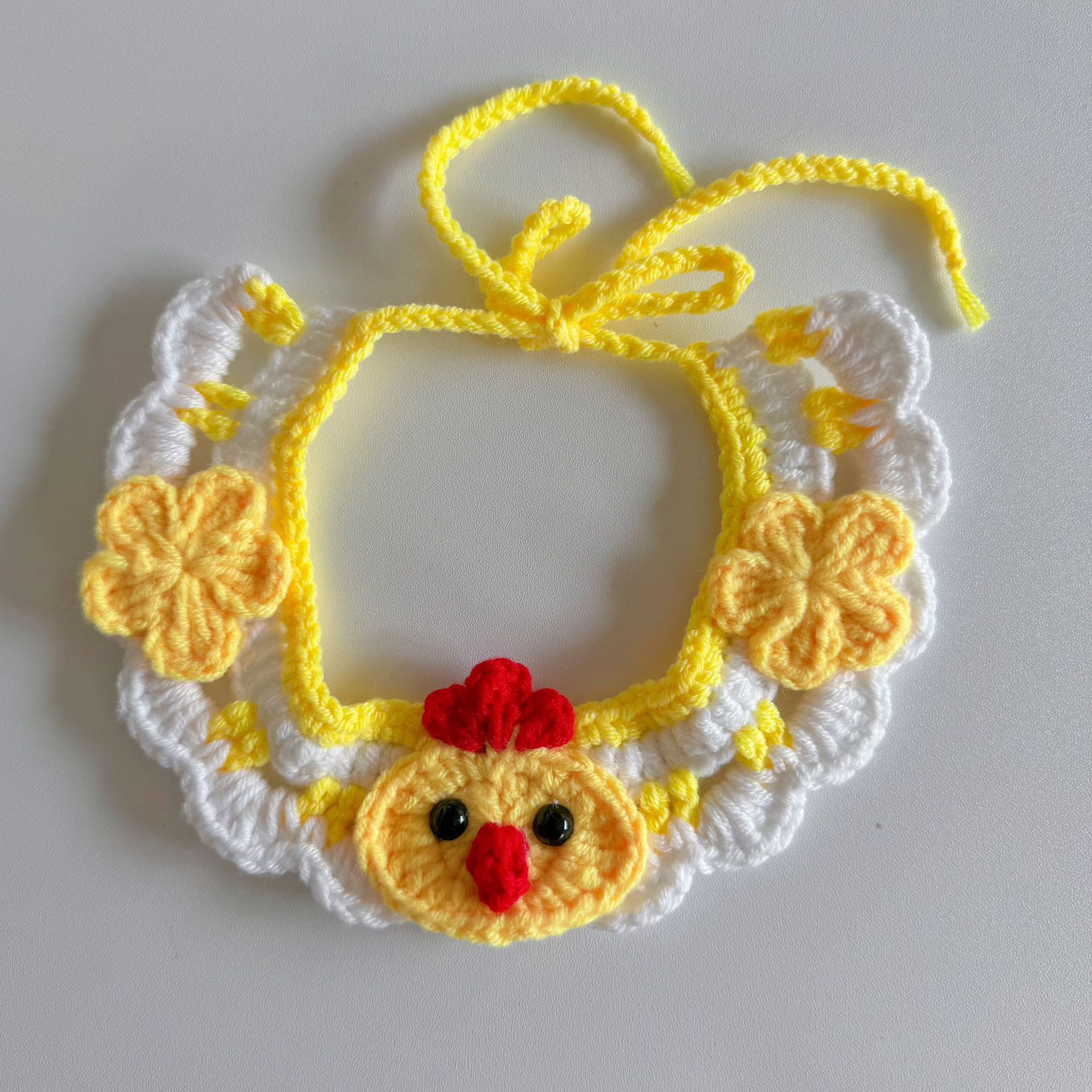 Pet hand-woven necklaces, cute cat knitted necklaces, kitten neck rings, small dog neck decorations Specification image