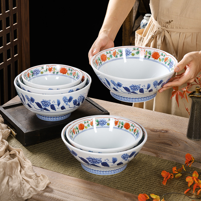 密胺餐具碗/陶瓷碗/不锈钢碗/碗碟盘子/密胺碗塑料细节图