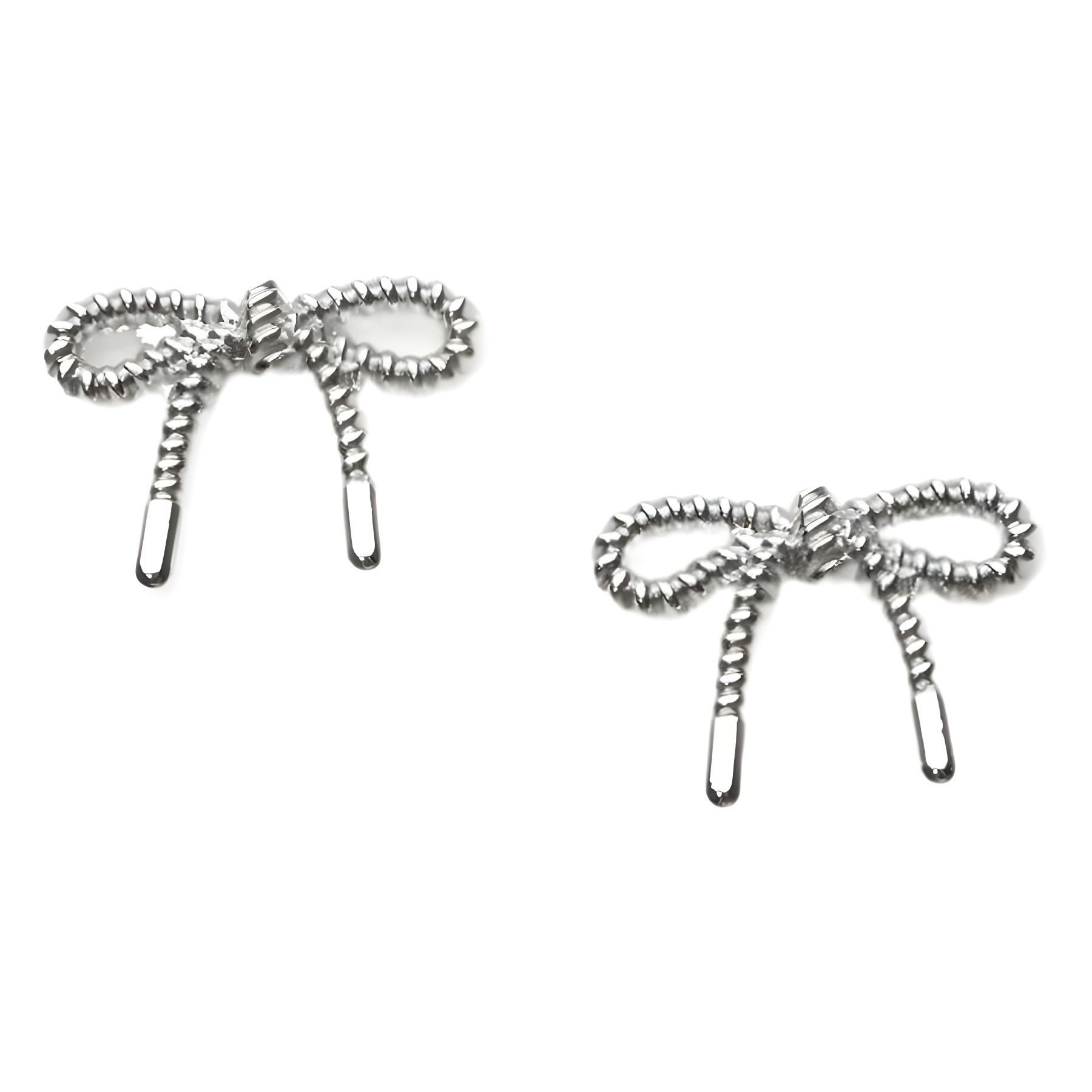 White k bow, personalized, ins trend, rhinestone and pearl nail art hair clip accessories, DIY accessories, handcrafted Item Picture