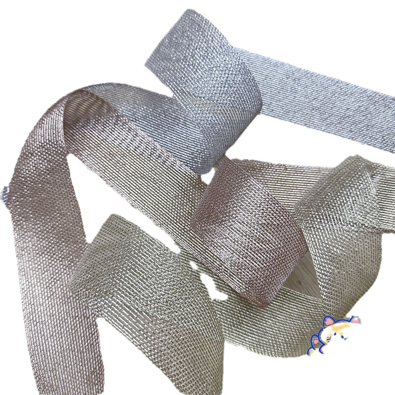 Gold And Silver Mesh With Handmade Diy Hair Accessories Bow Material Clothing Straw Hat Accessories Gift Box Flowers Bouquet Packaging Item Picture