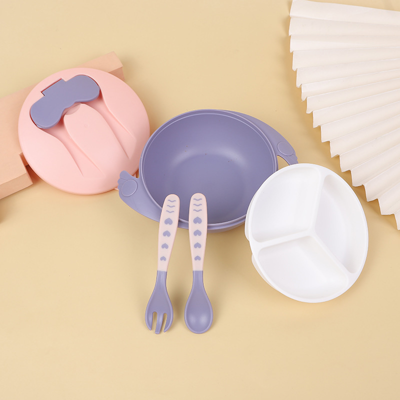 Baby Bowl Feeding Water Baby Spoon Bowl Complementary Food Bowl Baby Suction Bowl Baby Cutlery details Picture
